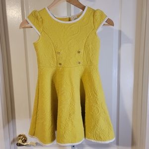 Janie and Jack Yellow Jacquard Kids Dress 7